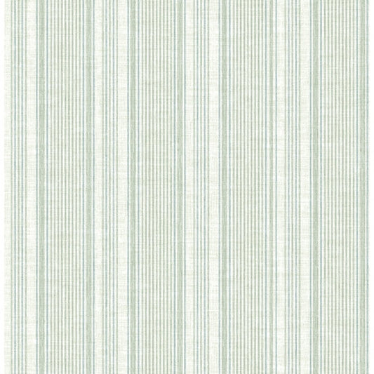 Ayanna Light Green Striped Wallpaper