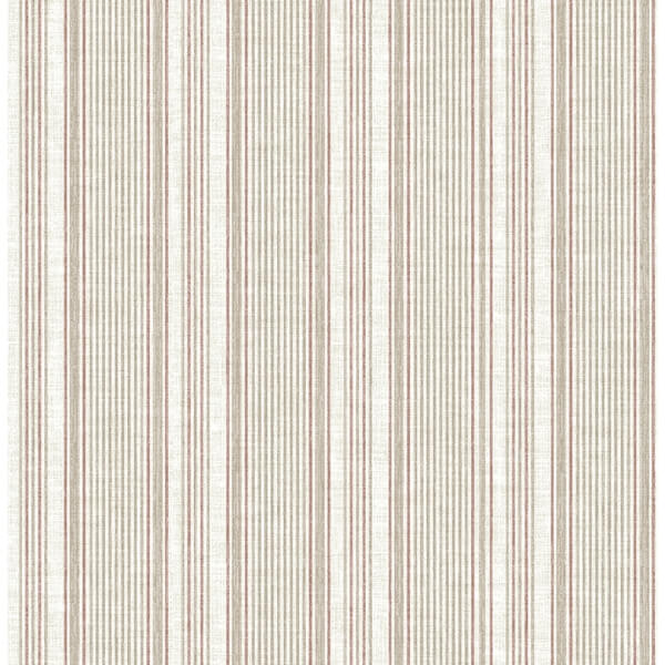 Ayanna Rust Striped Wallpaper
