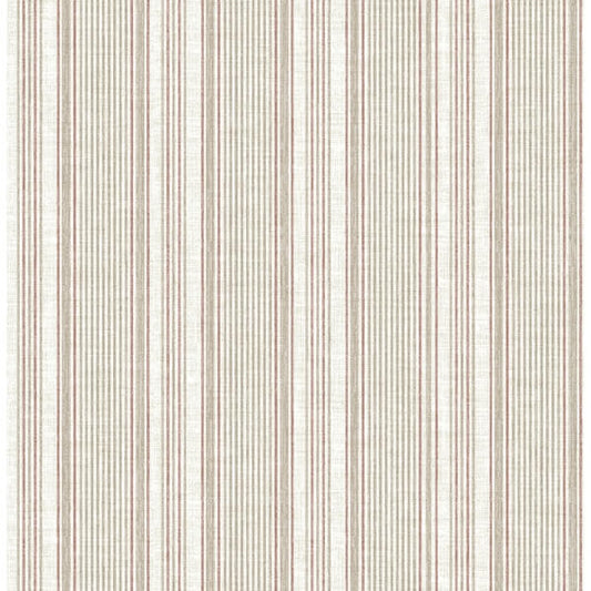 Ayanna Rust Striped Wallpaper