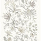 Teonna Light Grey Floral Stripe Wallpaper