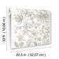 Teonna Light Grey Floral Stripe Wallpaper