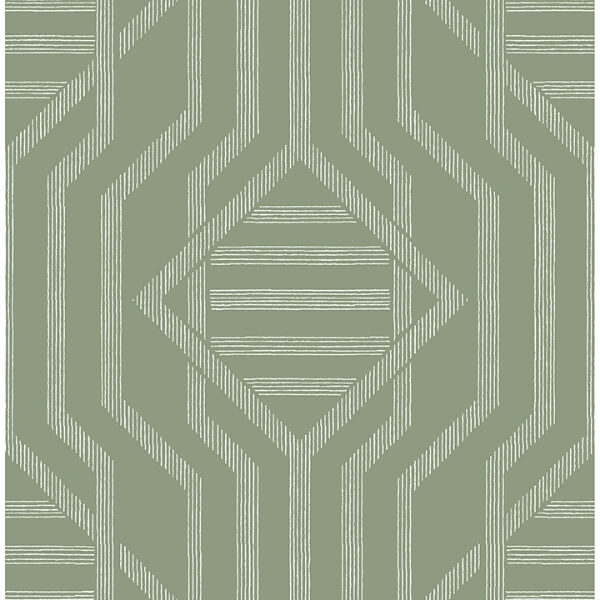 Essex Green Geometric Wallpaper