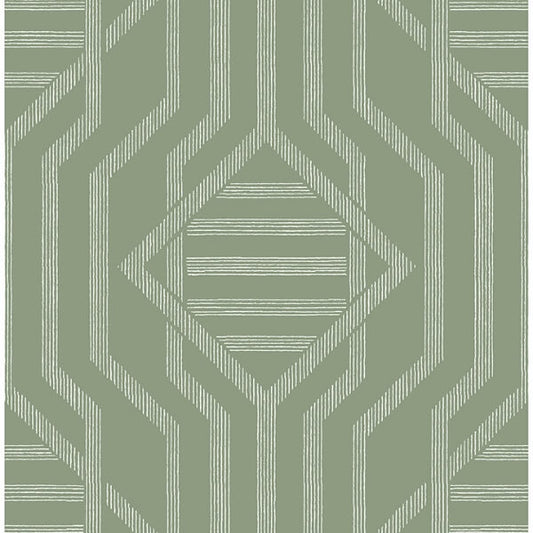 Essex Green Geometric Wallpaper