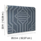 Essex Navy Geometric Wallpaper