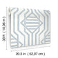 Essex Dark Blue Geometric Wallpaper