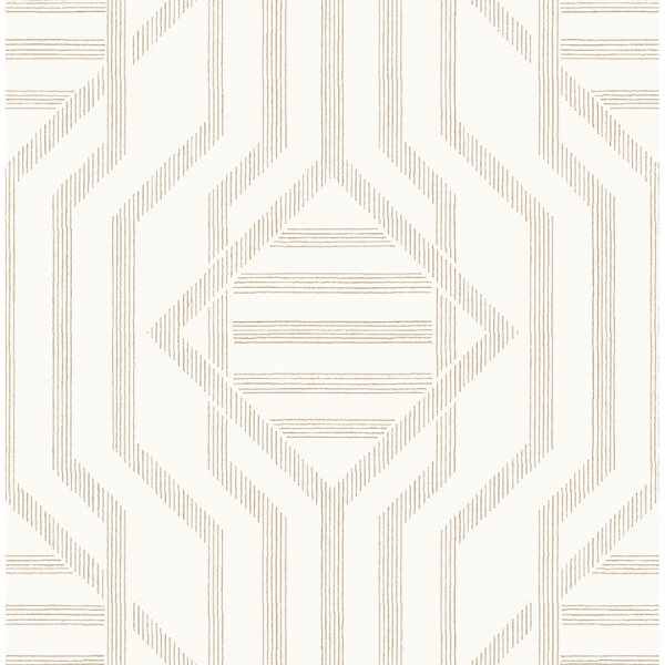 Essex Wheat Geometric Wallpaper