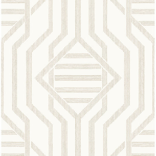 Essex Wheat Geometric Wallpaper