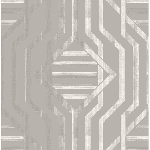 Essex Light Grey Geometric Wallpaper
