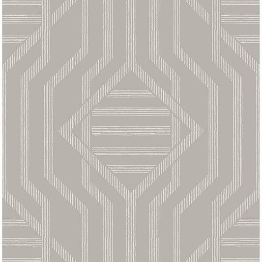 Essex Light Grey Geometric Wallpaper