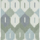 Abilene Sea Green Ikat Wallpaper