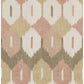 Abilene Apricot Ikat Wallpaper