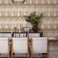 Abilene Apricot Ikat Wallpaper