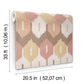 Abilene Apricot Ikat Wallpaper