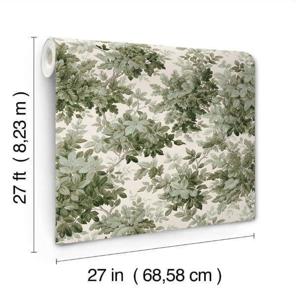 Greenwood Moss Deciduous Wallpaper