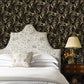 Linden Black Jungle Canopy Wallpaper