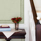 Carved Floral Green Trim Wall Border