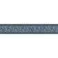 Carved Floral Blue Trim Wall Border