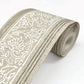 Carved Floral Taupe Trim Wall Border