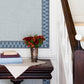 Scalloped Ribbon Blue Trim Wall Border