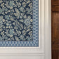 Scalloped Ribbon Blue Trim Wall Border