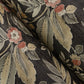 Begonia Black Floral Trail Wallpaper