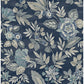 Begonia Indigo Floral Trail Wallpaper