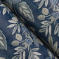 Begonia Indigo Floral Trail Wallpaper