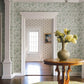 Begonia Sea Green Floral Trail Wallpaper