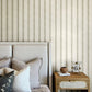 Mandevilla Green Vine Stripe Wallpaper