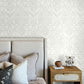 Adavu Dove Damask Wallpaper