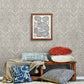Adavu Grey Damask Wallpaper