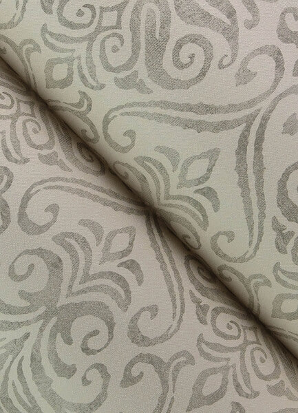 Adavu Grey Damask Wallpaper