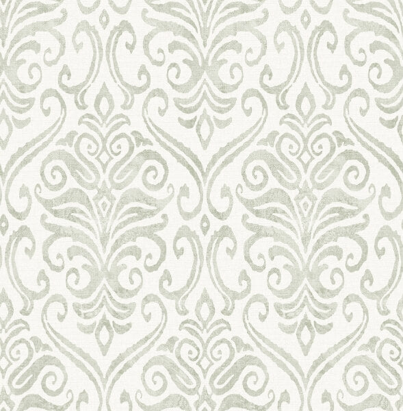 Adavu Sage Damask Wallpaper