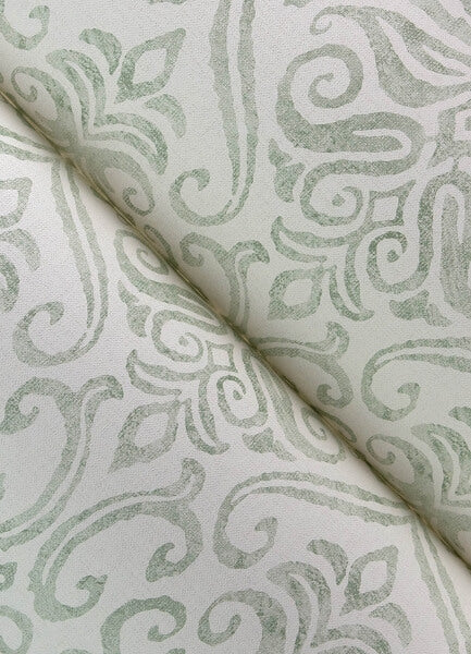 Adavu Sage Damask Wallpaper