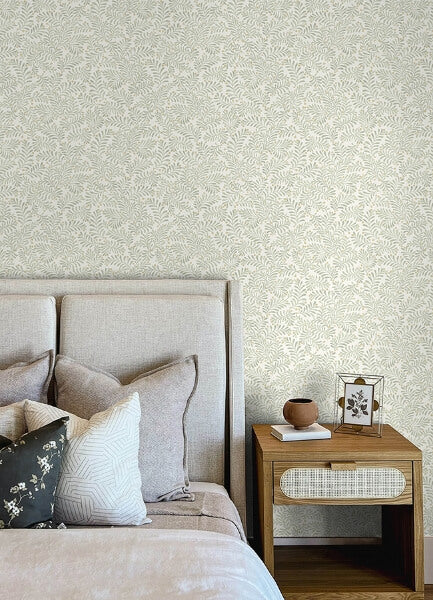 Chrysantha Sage Berry Branches Wallpaper