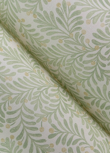 Chrysantha Sage Berry Branches Wallpaper