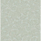 Chrysantha Aqua Berry Branches Wallpaper