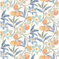 Passiflora Blue Fruit and Floral Wallpaper