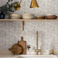 Passiflora Grey Fruit and Floral Wallpaper
