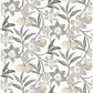 Passiflora Charcoal Fruit and Floral Wallpaper