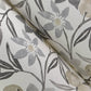 Passiflora Charcoal Fruit and Floral Wallpaper