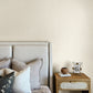 Phlox Beige Floral Stamp Wallpaper