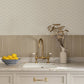 Phlox Grey Floral Stamp Wallpaper