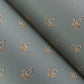Surdiva Denim Floral Fan Wallpaper