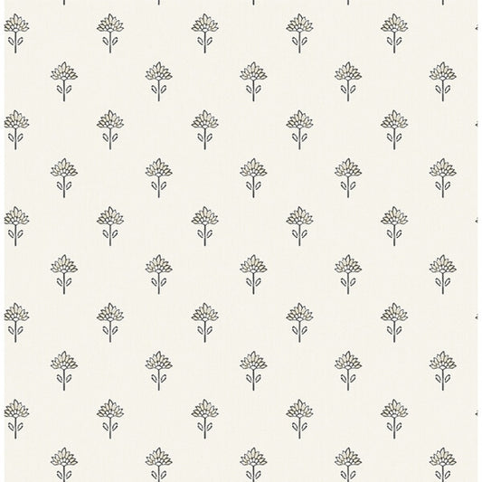 Surdiva Ivory Floral Fan Wallpaper