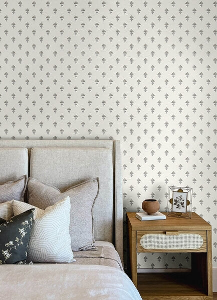 Surdiva Ivory Floral Fan Wallpaper