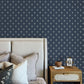 Surdiva Indigo Floral Fan Wallpaper