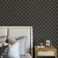 Surdiva Black Floral Fan Wallpaper