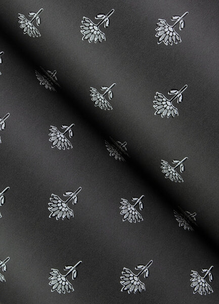 Surdiva Black Floral Fan Wallpaper