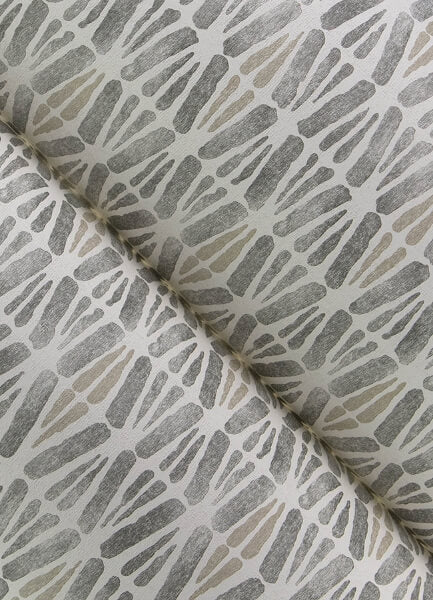 Nabi Charcoal Geometric Wallpaper